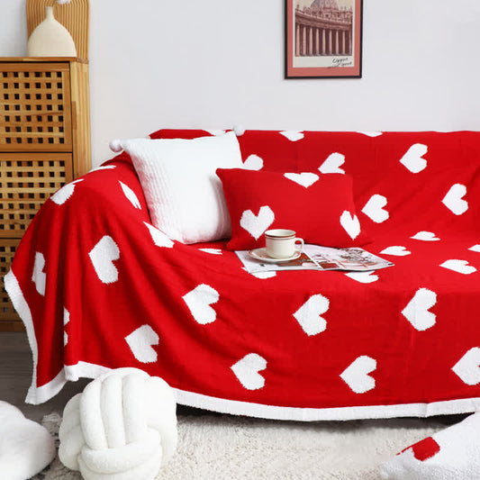 HeartfeltCover | Wendbare Herz-Print Tagesdecke