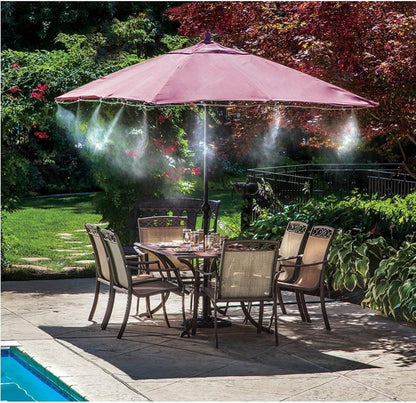 Sandsberg | Misting System für Terrasse und Garten – Kühlendes Sprühset für Sonnenschirm und Pavillon