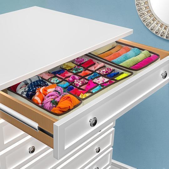 Faltbarer Kleiderschrank Unterwäsche Organizer (4 Stück/1 Set)