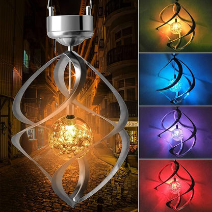 Sandsberg | LED Solar Windspiel mit Farbwechsel – Dekorative Gartenbeleuchtung für Außenbereich
