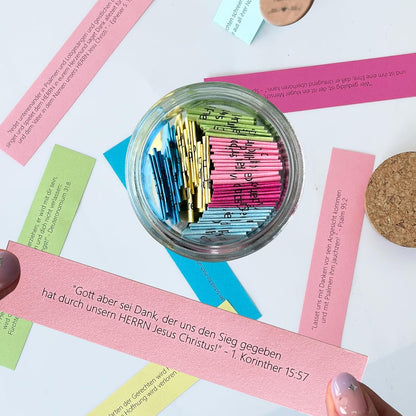 Sandsberg | Handgemachtes 90 Tage Bible Verse Glas