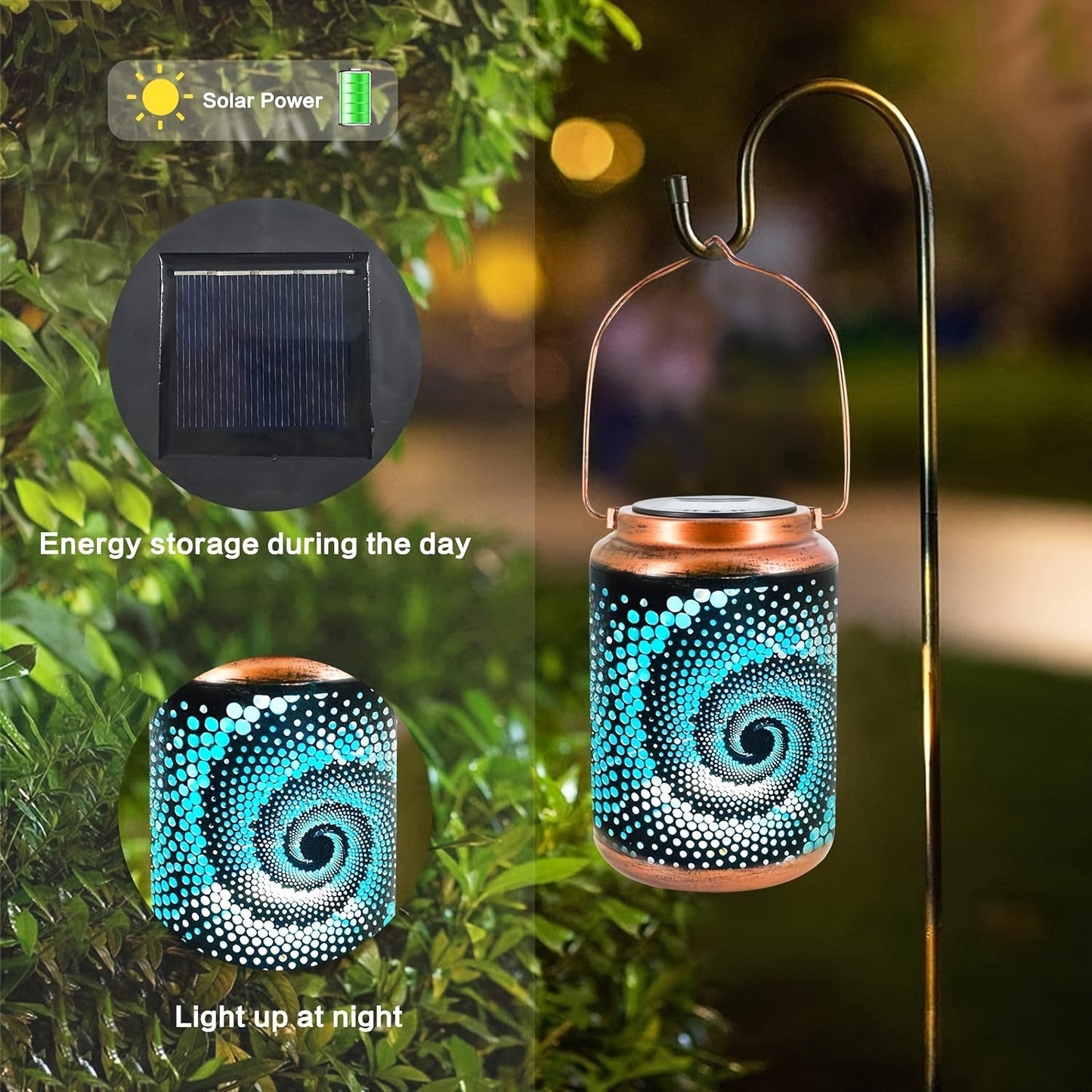 SolarLantern - Moderne LED Sonnenlaterne für draußen