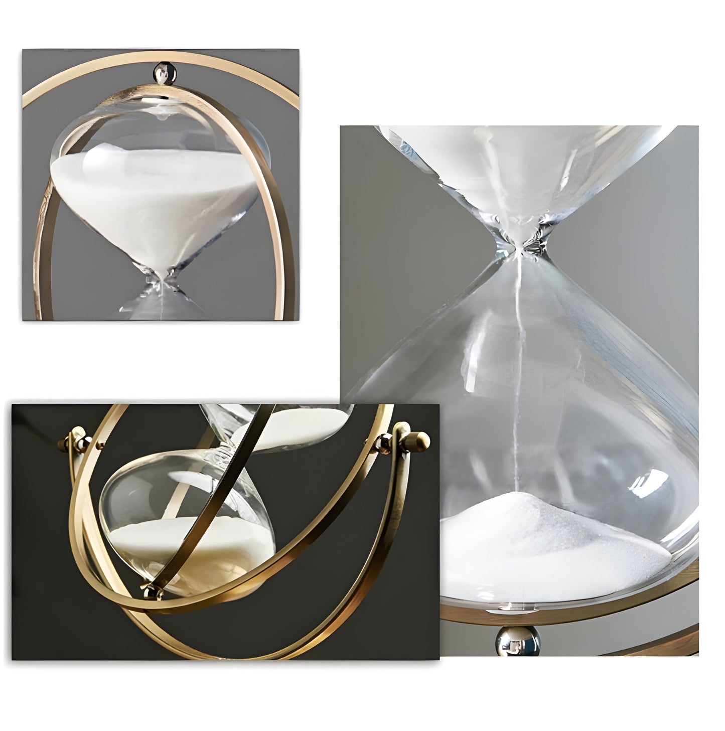 Sandsberg | GracefulTime Uhr – Luxuriöse Sanduhr mit elegantem Goldrahmen & zeitlosem Design