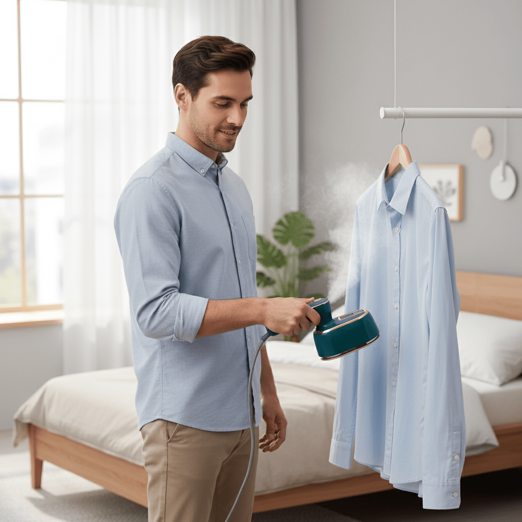 Sandsberg | Kompakter Reise-Dampfer für faltenfreie Kleidung