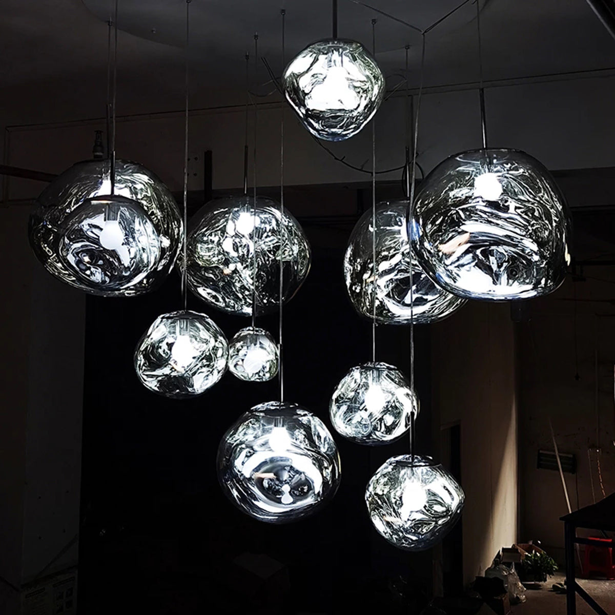 Stilvolle Glas Hängeleuchte - Skandinavisches Design