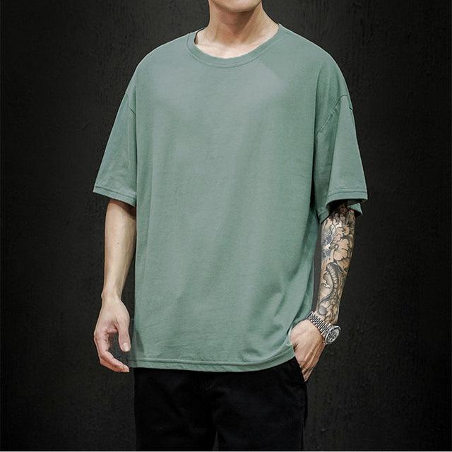 Sommer Einfarbig T-Shirt