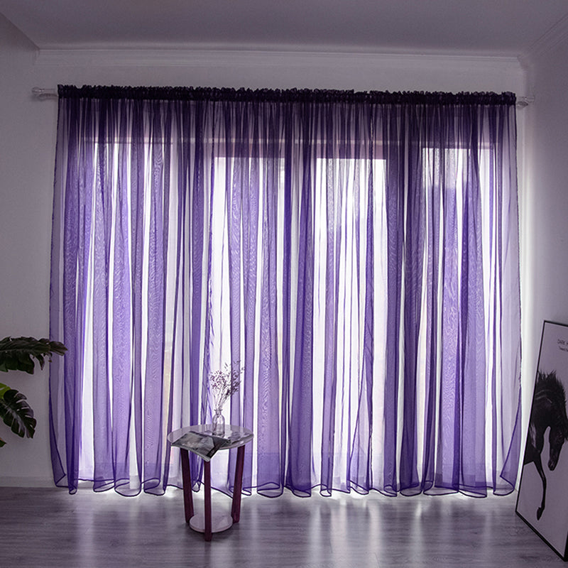 Einfache Voile Fenster Gardine