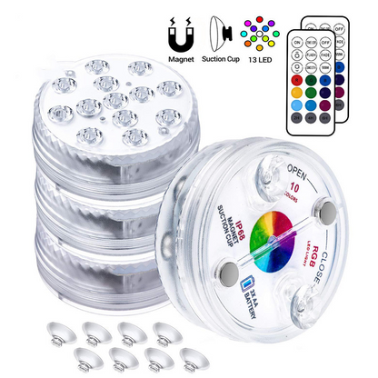 Sandsberg | Unterwasser LED Licht mit Fernbedienung – RGB Multicolor Poolbeleuchtung für Badezimmer und Teiche