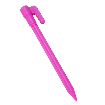 Sandsberg | Kunststoff Zeltspieße mit Haken – Camping Erdnägel für Planen und Tarp