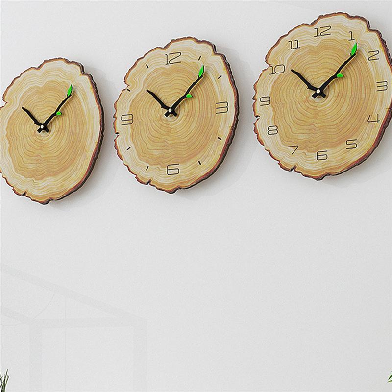 Hölzerne Jahresringe Wanduhr