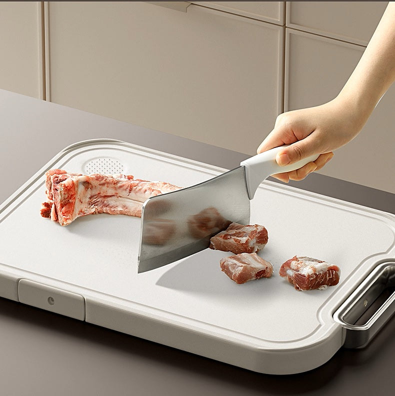 Sandsberg | Reine Titan doppelseitige Schneidebrett - Antibakteriell, Schimmelresistent, Lebensmittelgeeignet Küchen-Essential