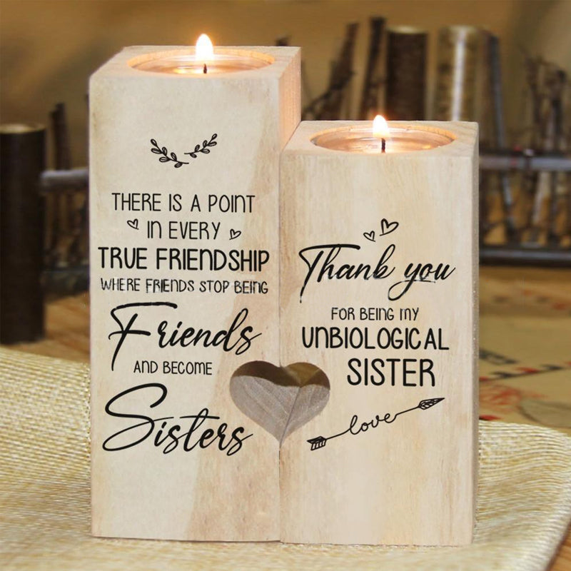 Sandsberg | Smile A Lot More - Holzkerzenhalter mit Kerze Geschenk für Ihre Lieben