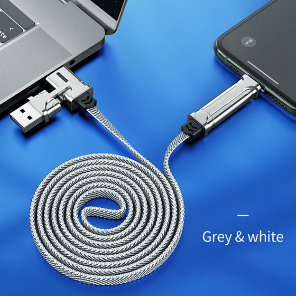 Sandsberg-in-1 Nylon-geflechtetes Schnelllade-Kabel