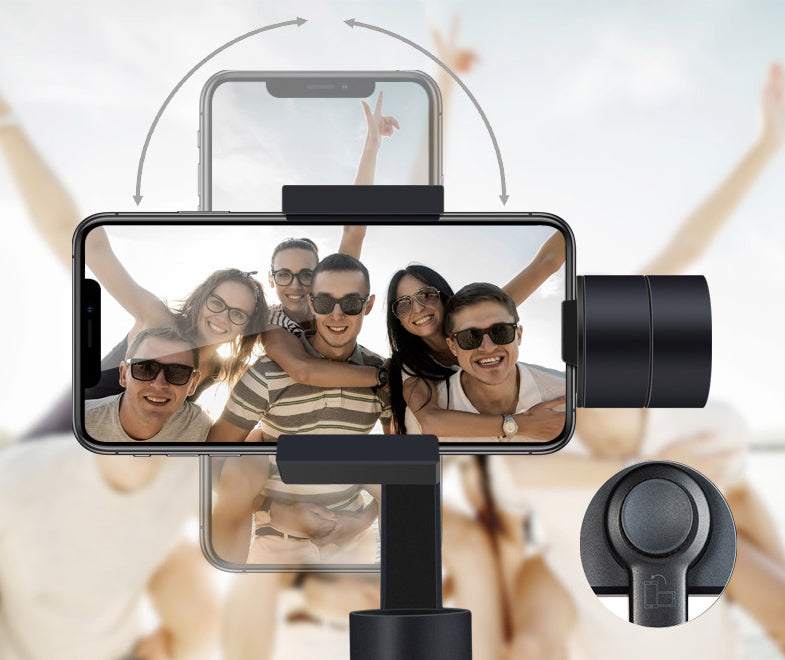 Sandsberg | Drei-Achsen stabilisierter Telefon/Kamera Halter, mit Stabilizer, automatischer Erkennungsverfolgung, Ein-Knopf-Steuerung und mehreren Aufnahmemodi, für die Aufnahme von Fotos und Videos