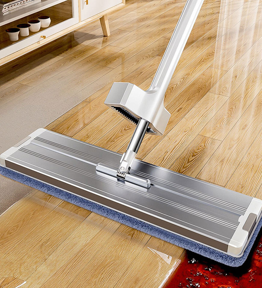 16" Mikrofaser-Mopp-Bodenreinigungssystem mit 4 Mopp-Pads