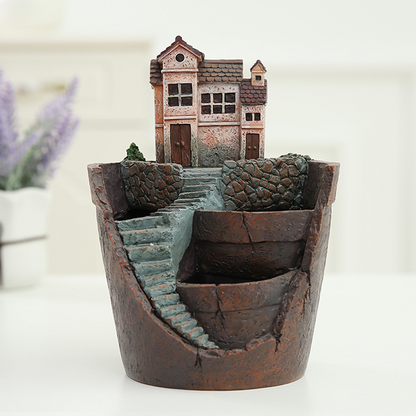 Sandsberg | Sukkulent Dekorationsblumentopf für Mini-Garten – Bonsai Pflanztopf für Mikrolandschaft und Garten