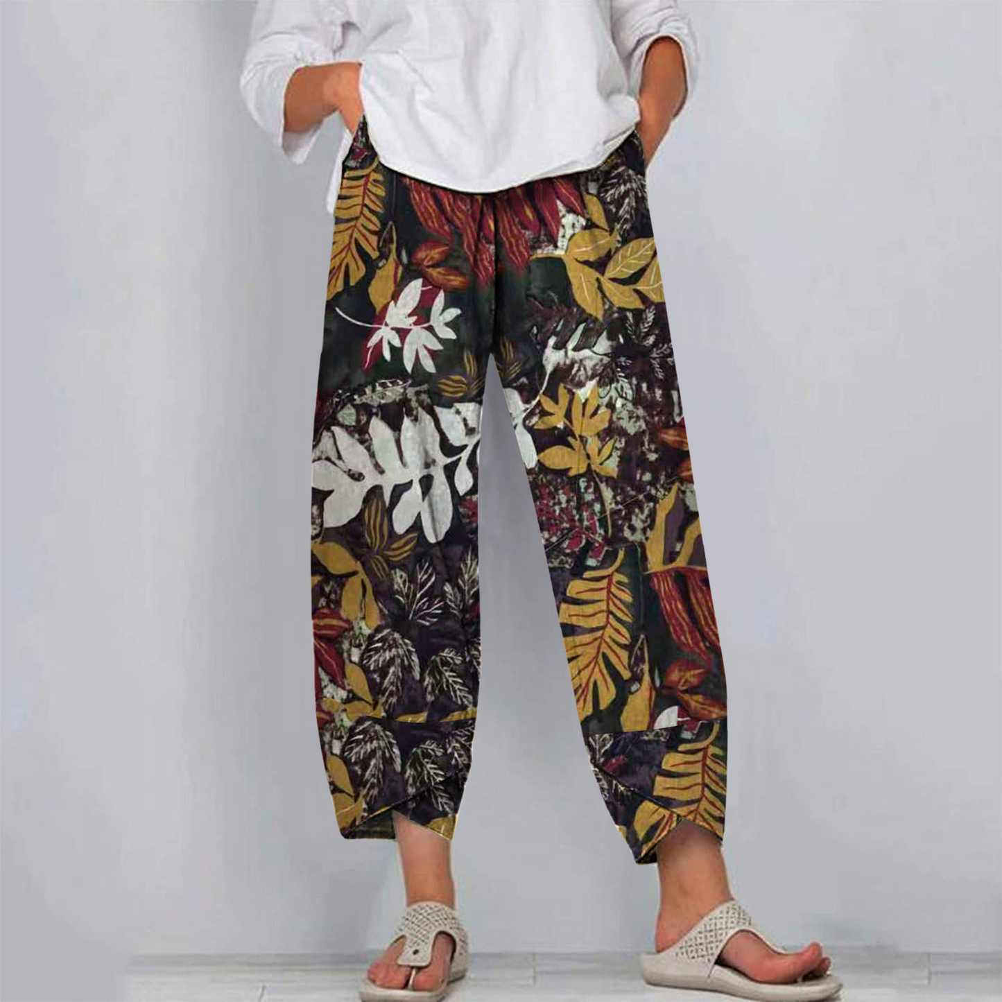Modische Leinenhosen für Frauen