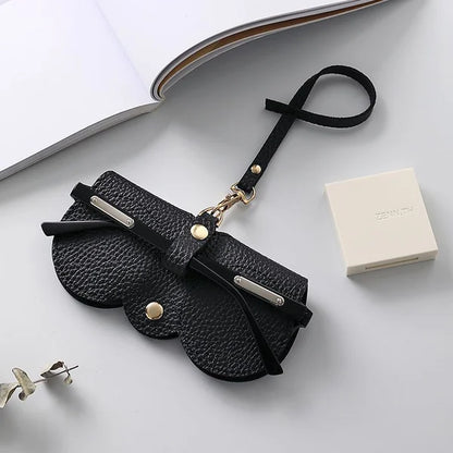 Weiche Leder-Sonnenbrillen-Tasche