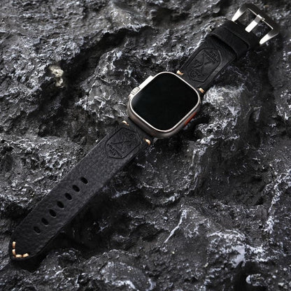 Handgefertigtes Vintage Leder-Apple-Watch-Band
