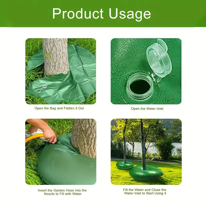 Sandsberg | Baum Bewässerungstasche mit Tropfbewässerung – Effektive Bewässerungslösung für Bäume und Sträucher