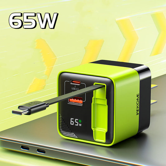 Sandsberg | USB-C Mehrfachladegerät mit integriertem, ausziehbarem Kabel