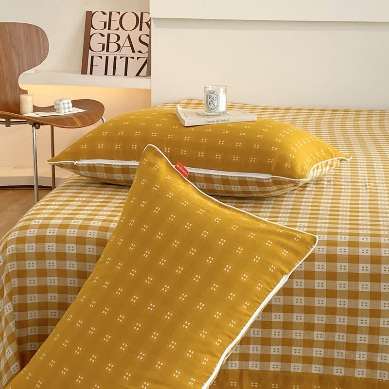 Atmungsaktive Tagesdecke aus Baumwollgaze im modernen Stil