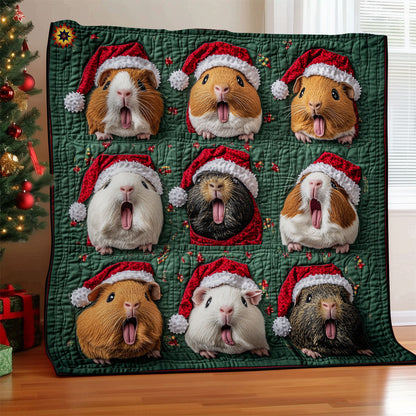 Santa Meerschweinchen Quilt