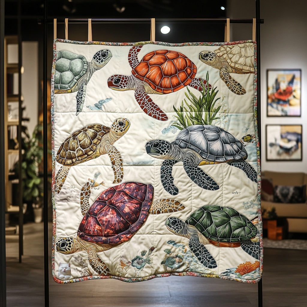 Schildkröte Ozeanwellen Quilt