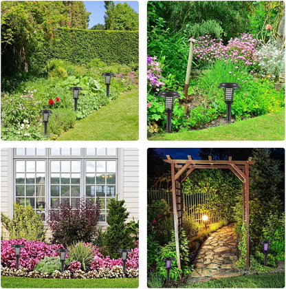 Sandsberg | Solar Insektenvernichter mit LED Licht – Wasserdichte Gartenleuchte zur Mückenabwehr