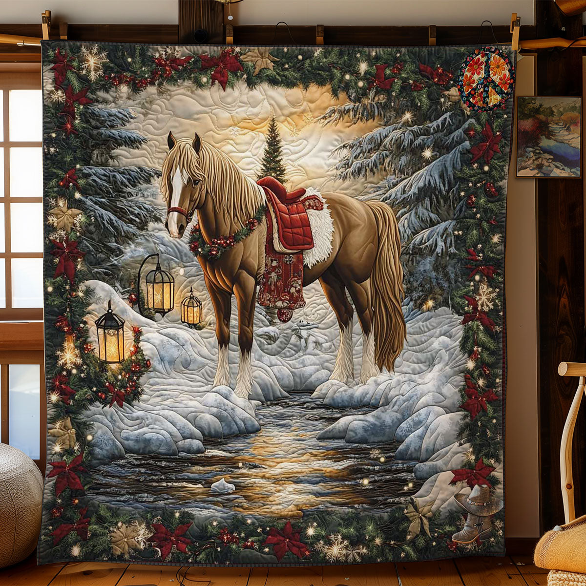 Winter Wonderland Pferd Decke