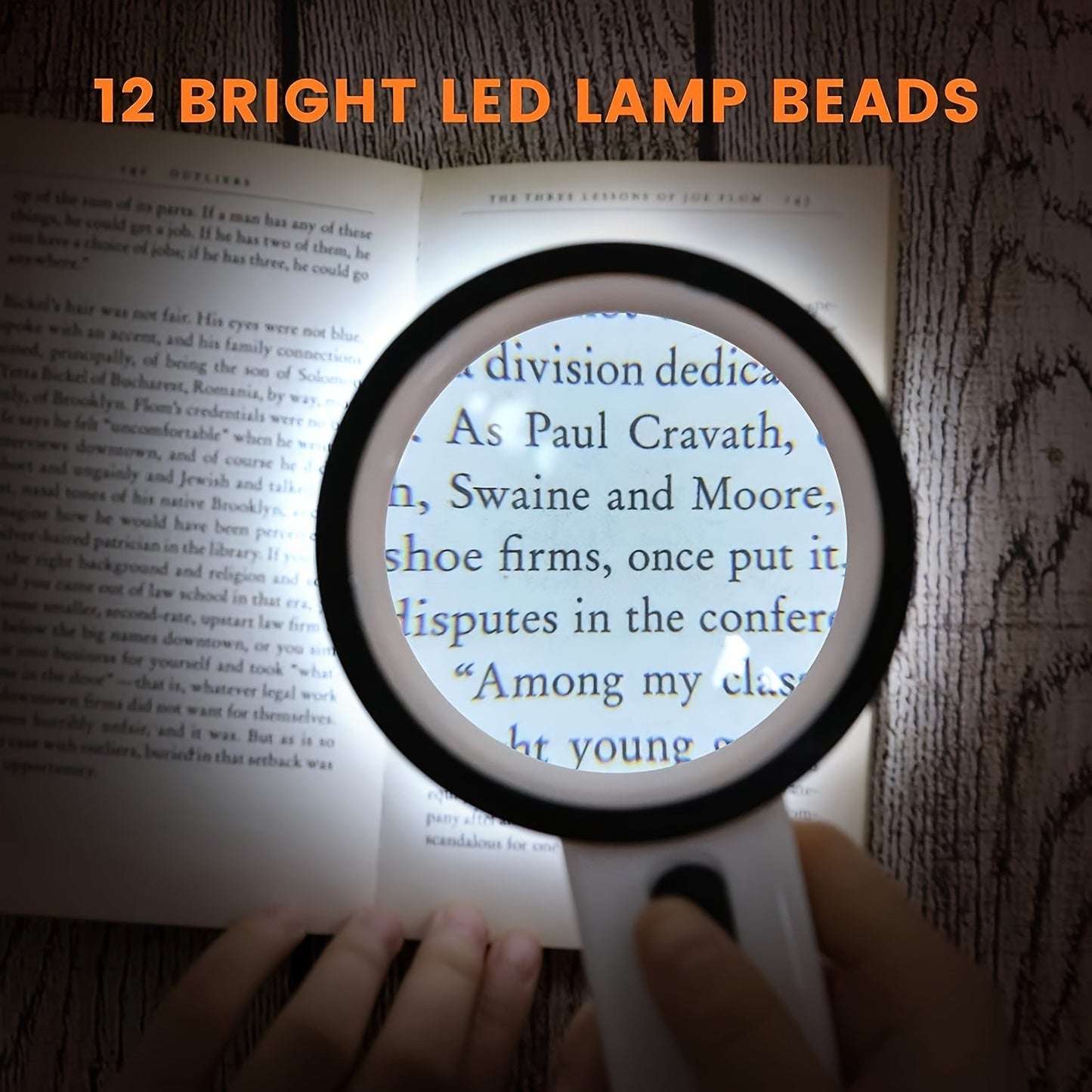 30X Hochleistungs-Handheld-Lupe mit LED-Lichtern - Batteriebetriebene beleuchtete Lupe zum Lesen, für Münzen, Schmuck und Senioren mit Makuladegeneration