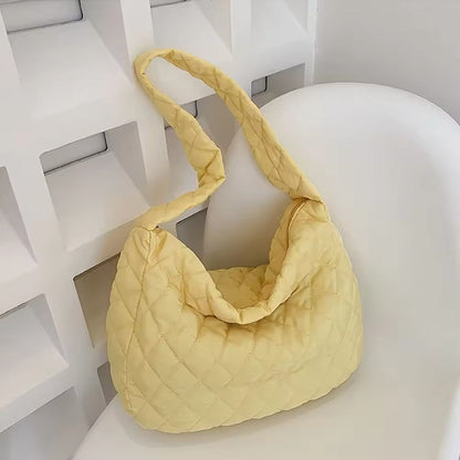 Gepolsterte Ballerina Extra Large Puffer Tote Crossbody Gepolsterte Schultertasche