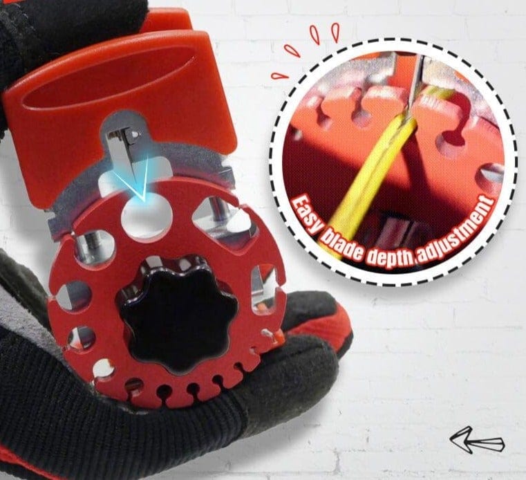 Sandsberg | Universelle Handheld Quick Stripper - Maschinenkombination mit 10 Klingen