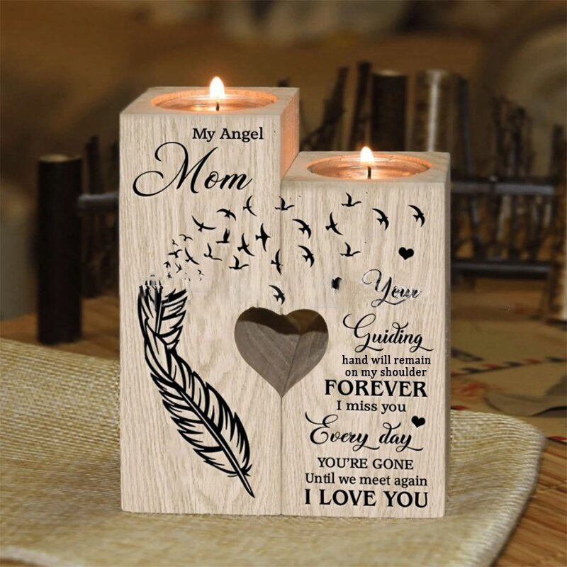 Sandsberg | Smile A Lot More - Holzkerzenhalter mit Kerze Geschenk für Ihre Lieben