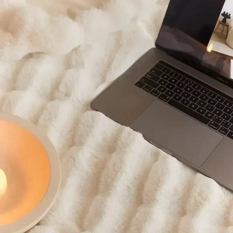 Sandsberg | Kuchelige Kunstfell-Kuscheldecke