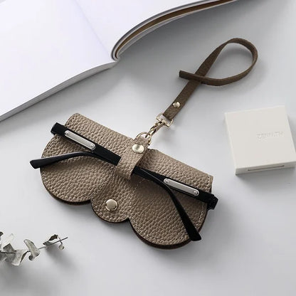 Weiche Leder-Sonnenbrillen-Tasche