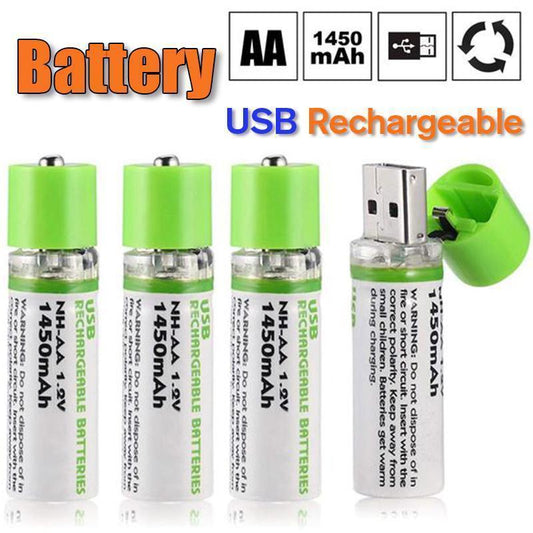 USB wiederaufladbare AA-Batterien