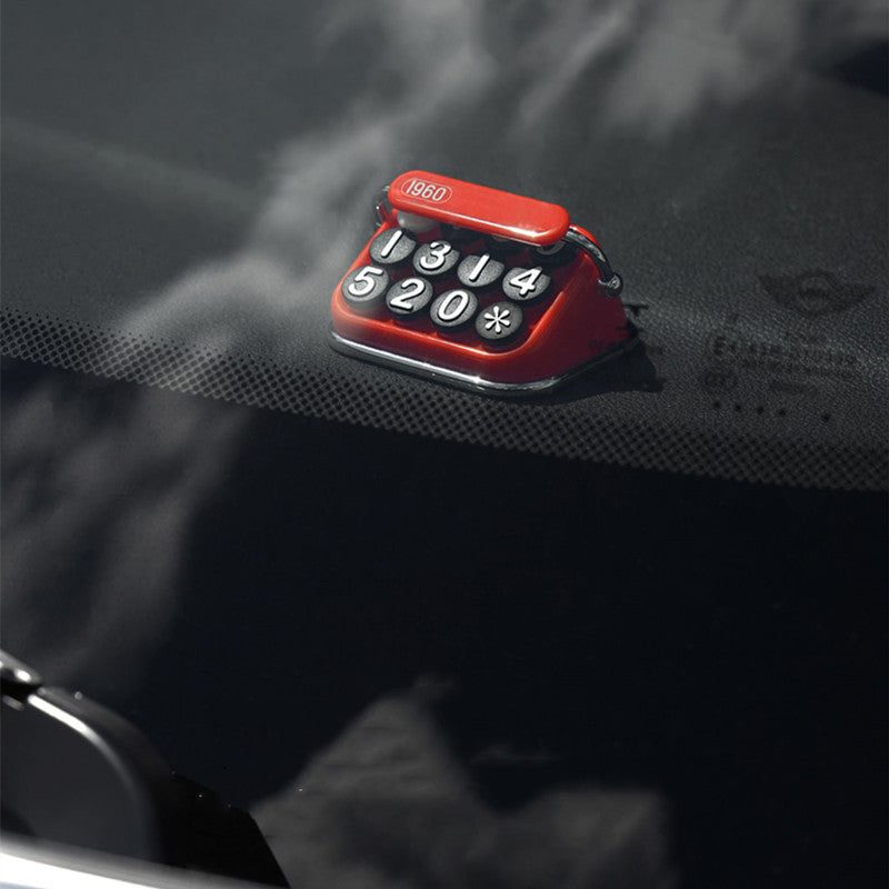 Sandsberg | Retro Kreative Temporäre Parknummernschild