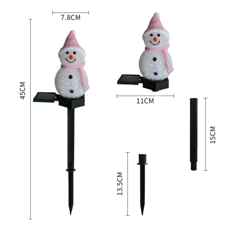 Schneemann Solarleuchte