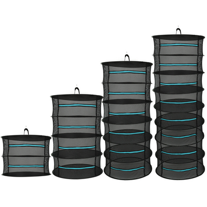 Sandsberg | Faltbarer Trocknungskorb für Obst, Gemüse und Kräuter – Mehrstufige Netzablage für schnellen Trocknungsprozess