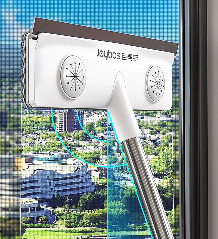 Allzweck-Fenster-Reinigungsbürste mit Schaber Z134