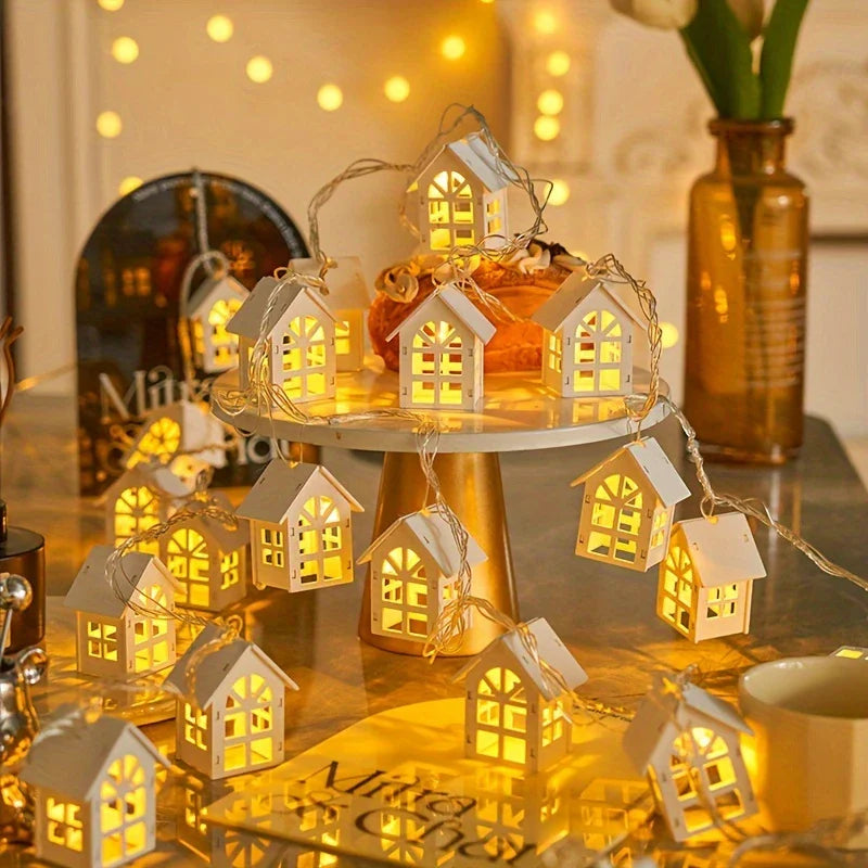 Sandsberg | LED Lichterkette mit Mini-Häusern – Dekorative Weihnachtsbeleuchtung für Innenbereich