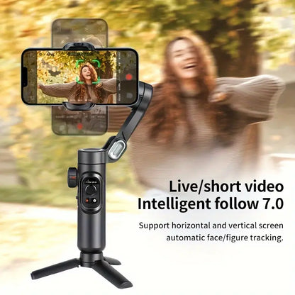 Sandsberg | SmartPro Smartphone Gimbal Stabilizer – Faltbarer 3-Achsen Handheld Stabilizer für iPhone & Android