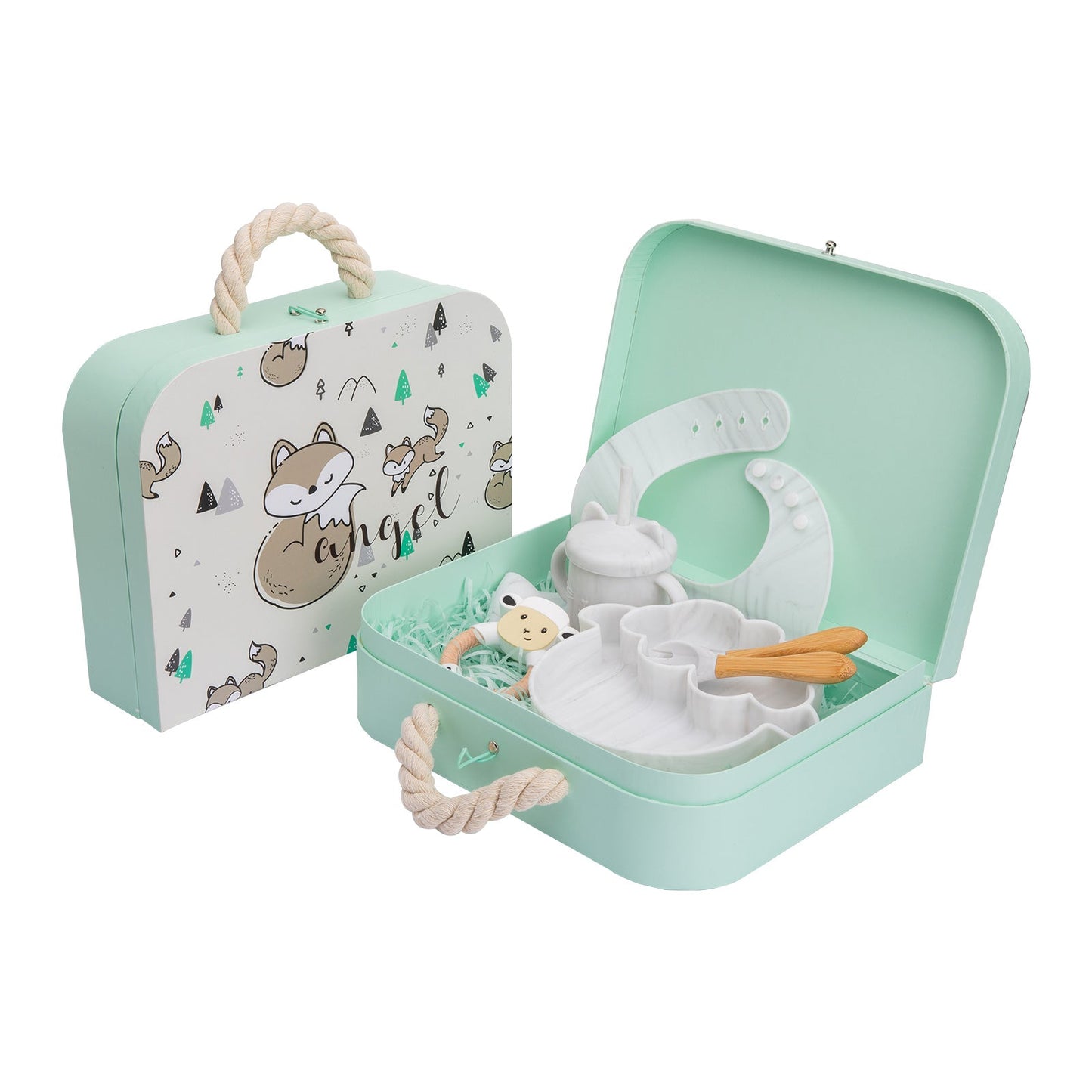 Baby Silikon Geschirr Set Geschenk
