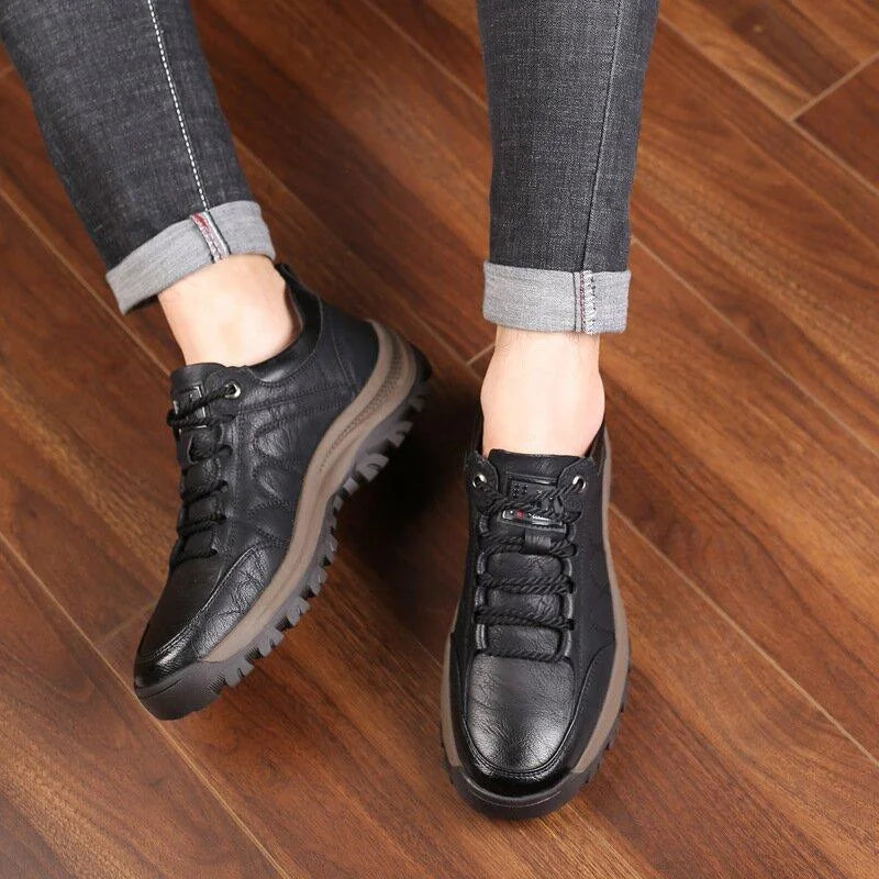 Lässige Schuhe mit handgenähter Fußgewölbeunterstützung und rutschfester, atmungsaktiver Sohle