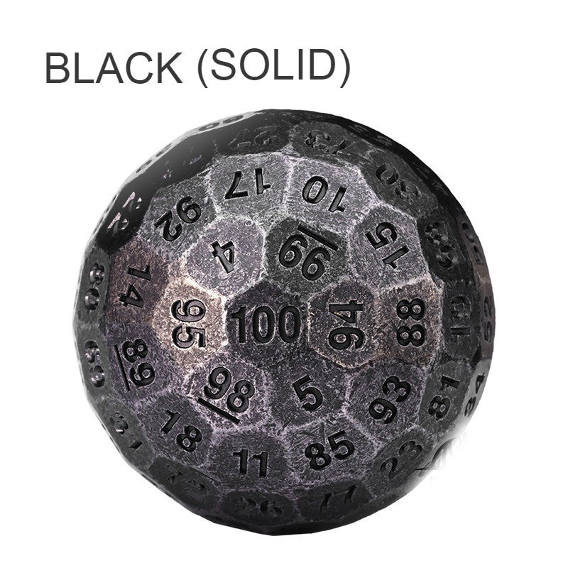 Sandsberg | 100-seitiger Polyeder-Metallwürfel mit Nummerierung, entworfen für große Partys und mehr Möglichkeiten