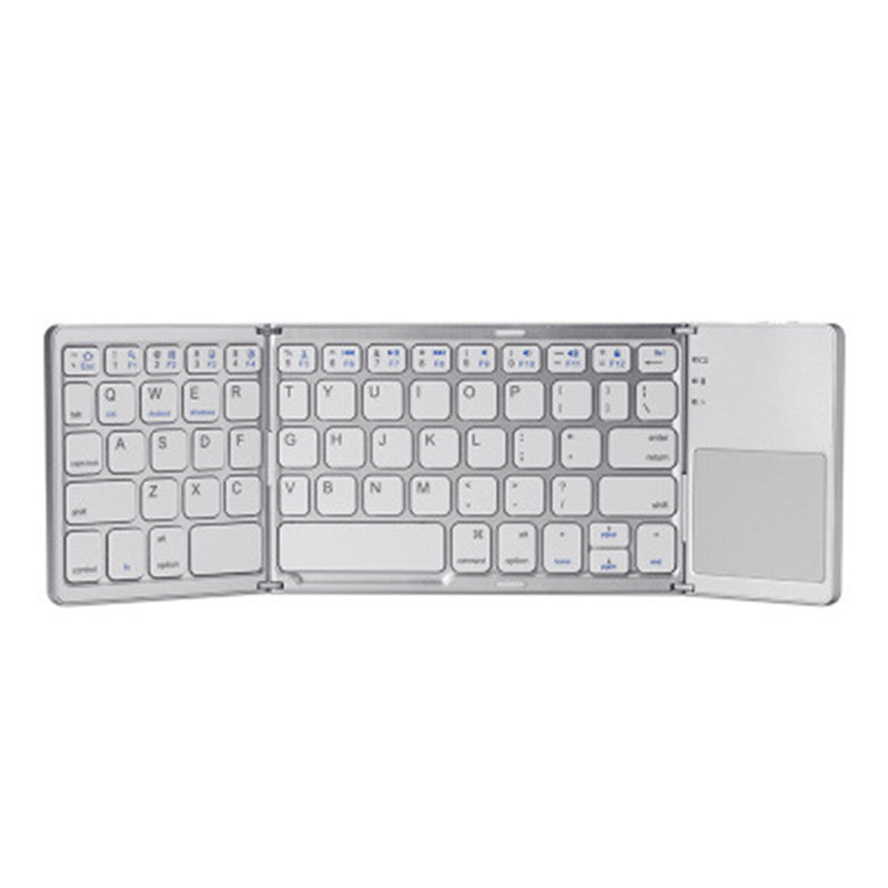 Sandsberg | Taschenformat Tri-Folded Wiederaufladbare Bluetooth3.0 Tastatur mit Sensitivem Touchpad Maus, für Tablets, Smartphones, Laptops, PC und mehr