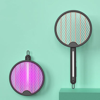 Sandsberg | Zusammenklappbare wiederaufladbare elektrische Fliegenklatsche mit UV-Licht, für Mücke, Fliege, Gnitze, Wespe