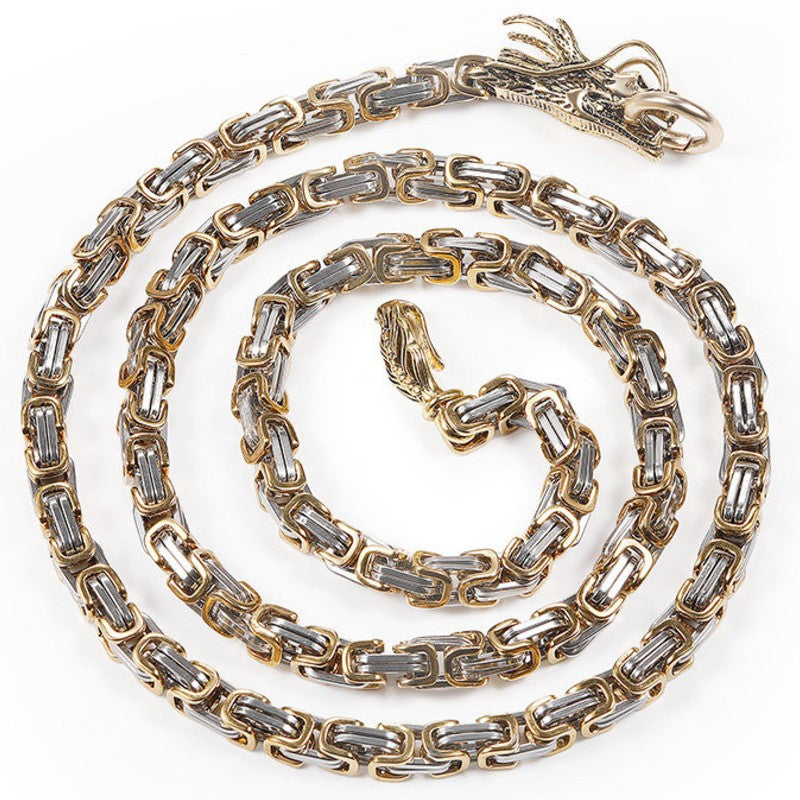 Sandsberg | Langes Titanstahl-Armband, mit verstellbarer Länge, zur Dekoration & Selbstverteidigung