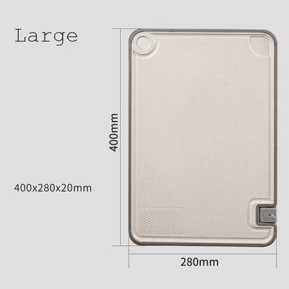 Sandsberg | Schneidebrett mit integriertem Messerschärfer, Knoblauchreibe, Saftauffang und rutschfester Unterseite, für Fleisch, Gemüse, Käse